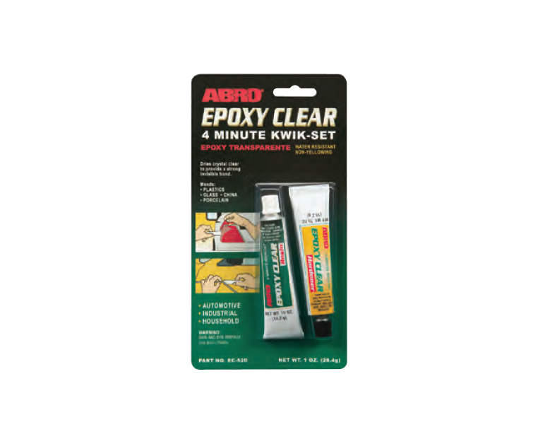 Epoxy Clear 4 Minute Kwik-Set Automotive Grade